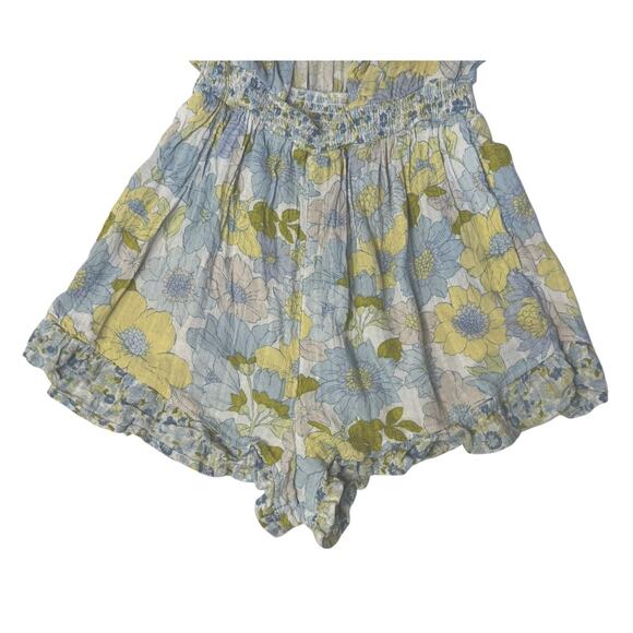 AMERICAN EAGLE Y2K Flirty Floral Mini Cut Out Front Tie Ruffled Romper Size XS - Picture 3 of 8